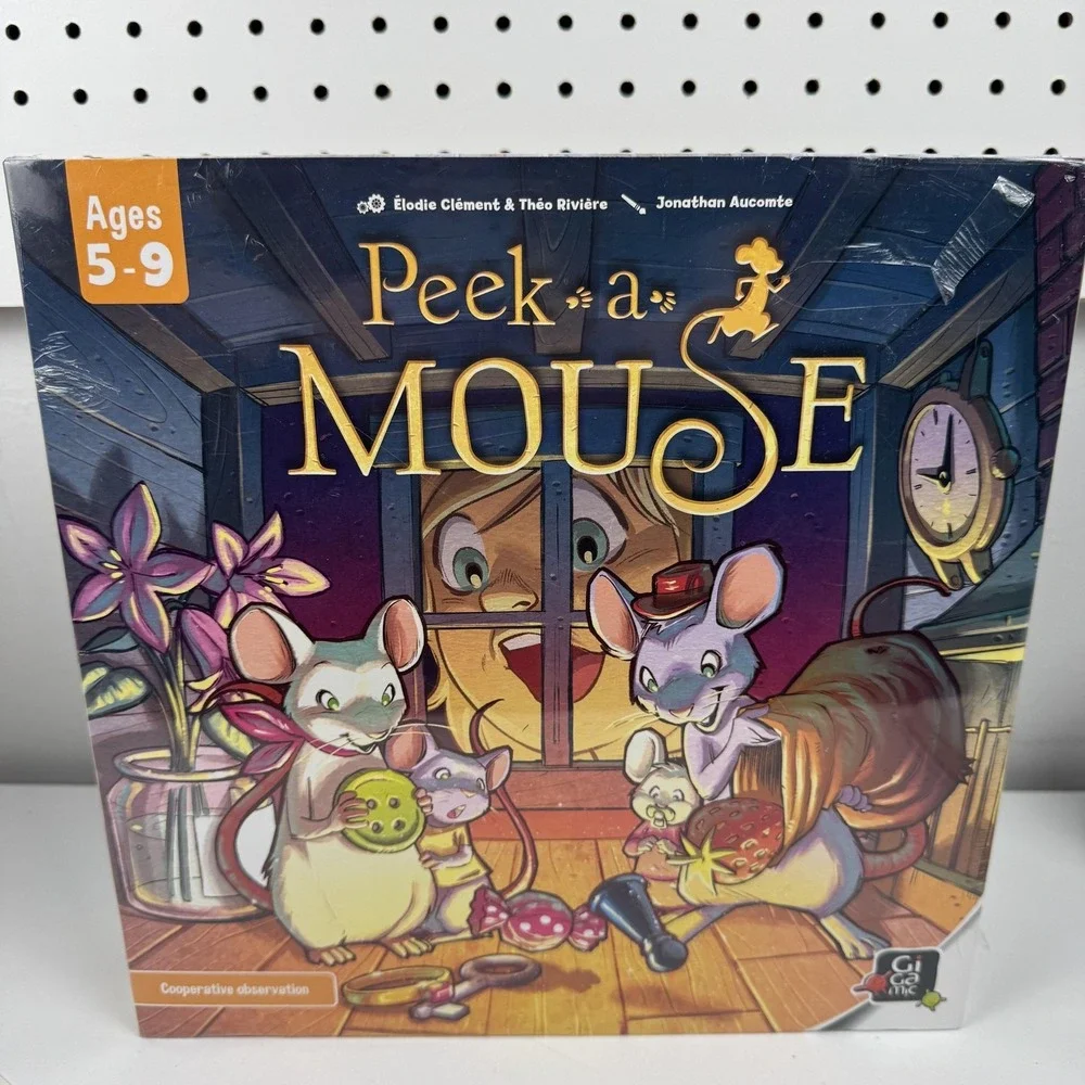 Gigamic Peek-a-Mouse Cooperative 3D Kids Board Game Ages‎ 5-9 France Animals New